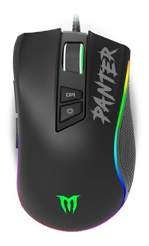 Mouse Gamer De Juego Panter  Gm302 Negro