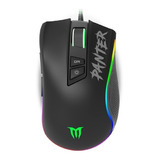 Mouse Gamer De Juego Panter  Gm302 Negro