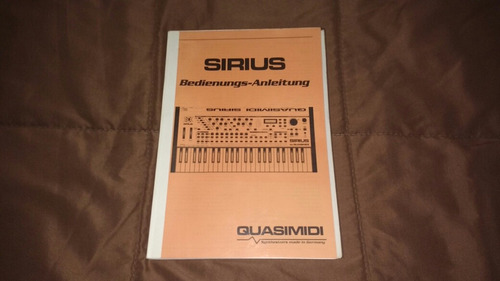 Manual Quasimidi Sirius Access Virus Waldorf Dave Smith