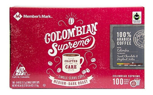 Members Keurig Colombian Supremo 100 Capsulas