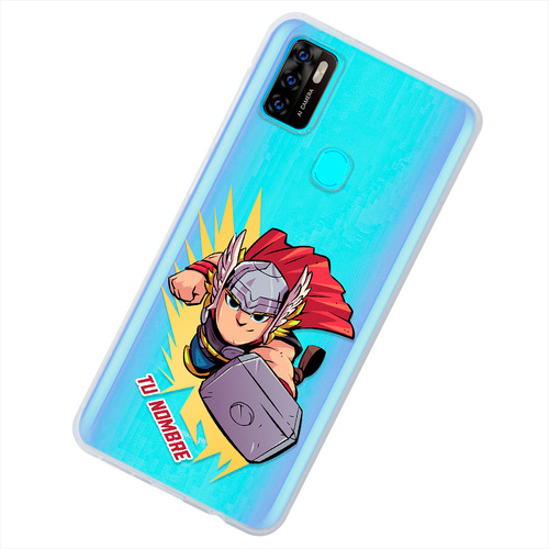 Funda Para Zte Thor Marvel Personalizada Con Tu Nombre