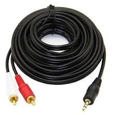 Cable De Audio Miniplug A 2 Rca 3 Metros Auxiliar