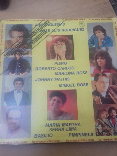 Pimpinela, Iglesias, R.carlos - Vinilo Lo Mejor Del Año