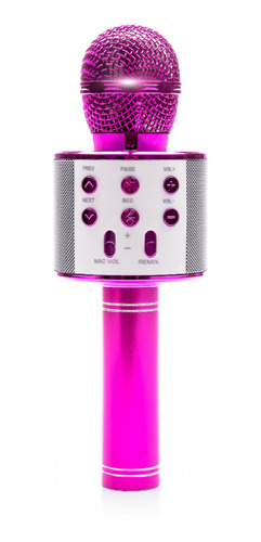Microfono Inalambrico Karaoke Bluetooth Recargable Colorrosa