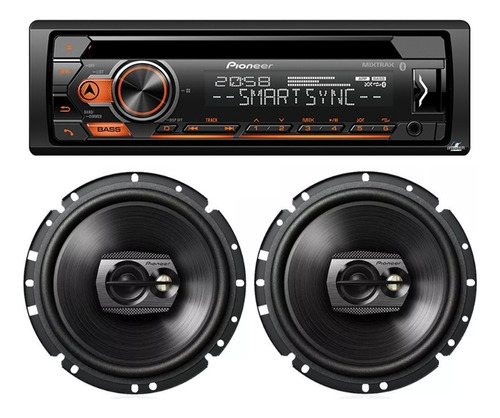 Toca Cd Pioneer Deh-s4280bt + Falante 6 Gol G3 G4 G5 G6 G7