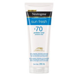 Protetor Solar Neutrogena Sun Fresh  Fps70 200 Ml