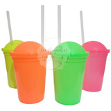 Vasos Milkshake Colores Fluor X45 Unidades