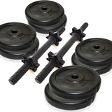 Kit 2 Mancuernas + 20kg Discos Musculación Combo Pesas Gmp