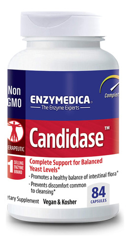 Enzymedica, Candidasa, 84 Capsulas, Suplemento Enzimatico Pa