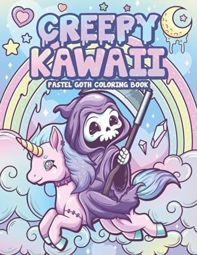 Creepy Kawaii Pastel Goth Coloring Book Cute Horror., De Leriza. Editorial Independently Published En Inglés