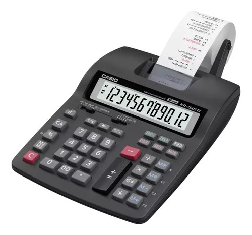 Calculadora Impresora Casio Hr Hr-150tm-bk-a Color Negro