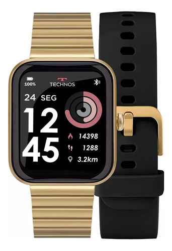 Smartwatch Technos Connect Max Feminino C/ 2 Pulseiras