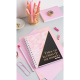 Cuaderno A5 Tapa Dura Doble Anillo Rayado 80 Hojas