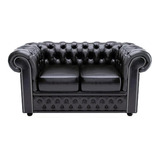 Sillon Chester Sofa Chesterfield En Cuero Vacuno Real