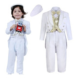 Trajes De Bautizo Bebé Niño Boda Formal Esmoquin Conjuntos