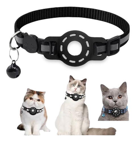 Funda De Airtag Con Collar Antipérdida Para Localizar Gato