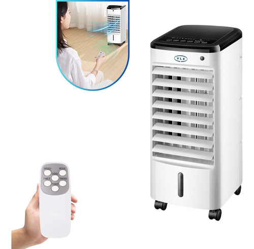Climatizador Portátil Ar Frio Branco 4l Água 4l C/ Controle 