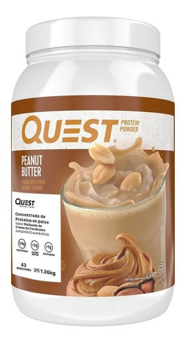 Quest Nutrition Proteína En Polvo Peanut Butter 3 Lbs