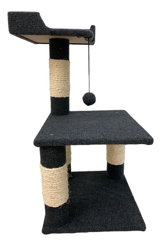 Rascador Para Gato Torre Con Descanso Y Pelota 83 Cm X 40 Cm