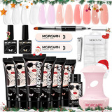 Morovan Kit De Gel De Uñas Con Mini Lámpra Uv Principiantes