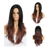 Peruca Lace Wig Orgânica Premium Levemente Ondulada 65 Cm