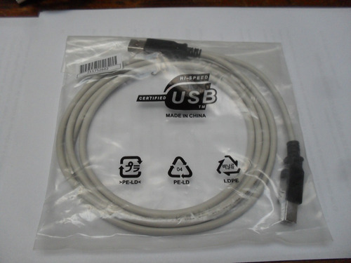 Lote 6 Cables Usb 2.0 Mallado Impresoras