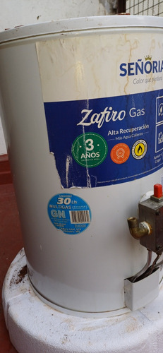 Termotanque Señorial (zafiro Gas) Usado 30 Litros.