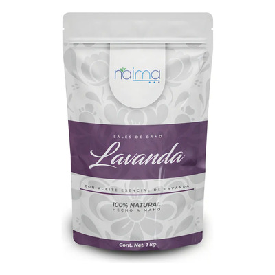 Sales De Baño Lavanda Natural 1kg - Sal De Epsom Relajante | MercadoLibre