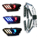 Modulos Led Rgb Luces Diurnas Ford Mustang Tiras Drl Colores