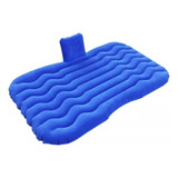 Colchón Inflable Para Autos Y Camioneta Con Almohadas Color Azul