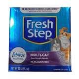 Arena Para Gato Fresh Step Multi Cat Con Febreze 25 Lb