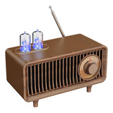 Altavoces Bluetooth 5.0 Con Luz Led Radio Retro Vintage Para