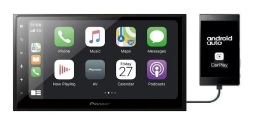 Pantalla Pioneer Dmh-z5350bt  Weblink Carplay Android Auto 