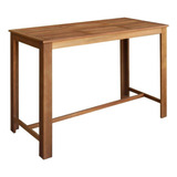 Mesa De Bar Madera Maciza De Acacia 59 X27,6 X41,3