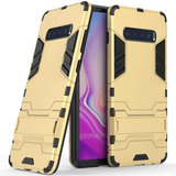 Funda Para Samsung Galaxy S10 Plus, Dorado/resistente/rig...