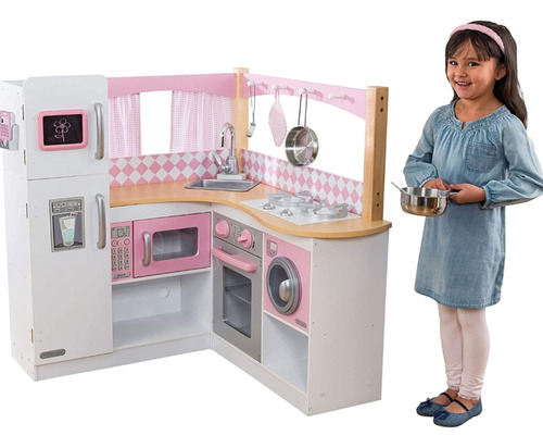 Kidkraft Cocina De Madera Esquinera Usada Excelente No Envio