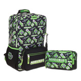 Kit Mochila + Lapicera Chenson Minecraft Dorein 2023