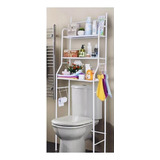 Mueble Sobre Inodoro Baño Tres Niveles Organizador Blanco