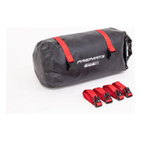 Maleta Dry Bag Fp C15 Impermeable 15 Litros Negro/rojo Moto