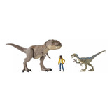 Set Jurassic World Velociraptor Rex Y Darius Camp Cretaceous