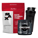 Combo Mass 17500 1,4kg, Creatina 150g E Coqueteleira 700ml