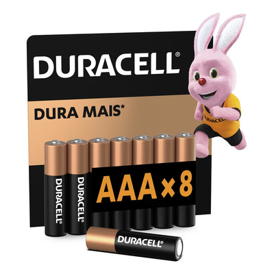 Pilha Alcalina Aaa Palito Duracell Com 8 Unidades | MercadoLivre