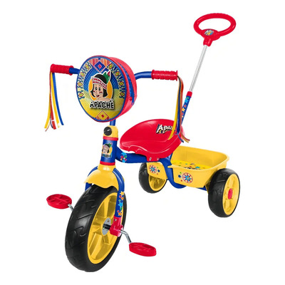 Triciclo Multifunacional Grupoapache Apache 4-6 Años Amarillo 30kg | Meses sin interés