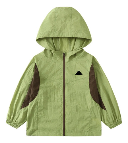Chaqueta Infantil Con Capucha Y Cierre, Manga Larga, Talla M