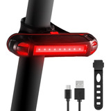 Luz Trasera Bicicleta Recargable Impermeable Led 5 Modos