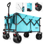 Villey Carro Plegable Con Ruedas Grandes, Carrito De Playa T