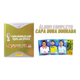 Álbum Capa Dura Dourado Copa Do Mundo 2022 Completo P/ Colar