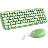 Mofii Teclado Y Mouse Inalámbricos, Combo Ergonómico De T.