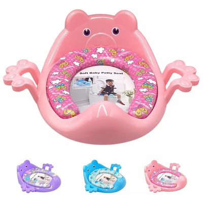 Asiento Entrenador De Baño Wc Niños Adaptador Taza Acojinado Color Rosa Pink Butterfly | Meses sin interés