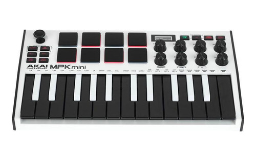 Controlador Midi Akai Mpk Mini Mkiii - White Edition